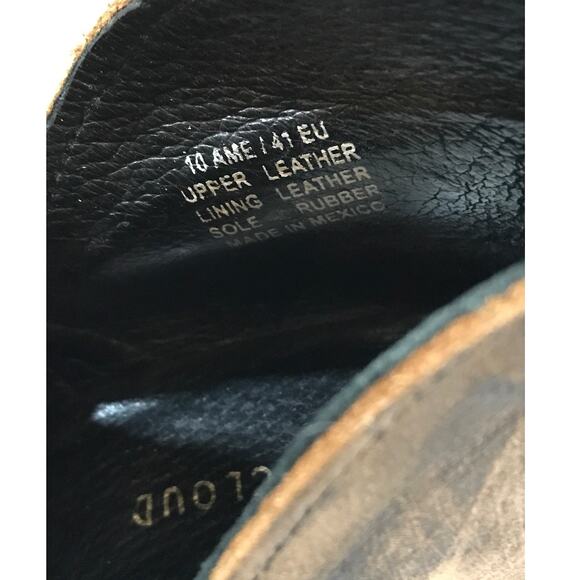 Musse & Cloud Netflix Leather Laser Cut Ankle Boots 10 Athropologie - Picture 5 of 10